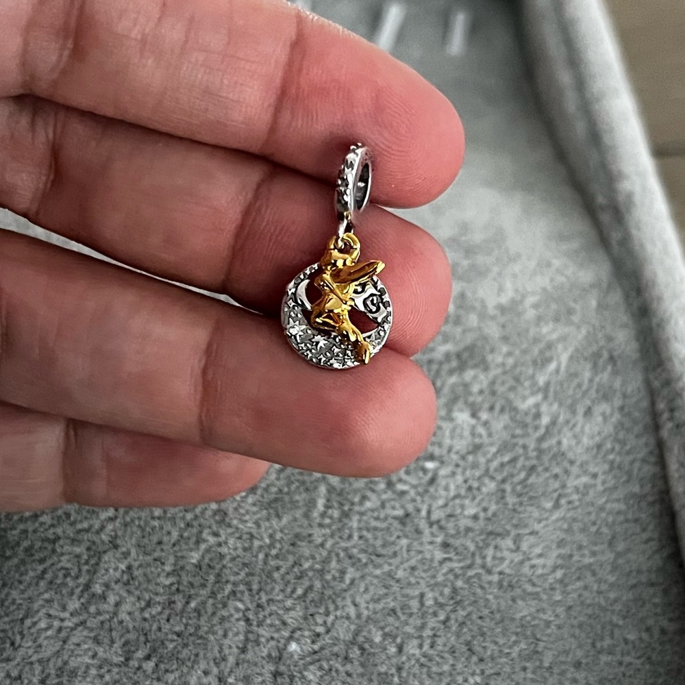PANDORA Disney Tinker Bell Celestial Night Dangle Charm